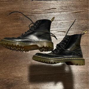 Doc martens smooth leather lace up boots